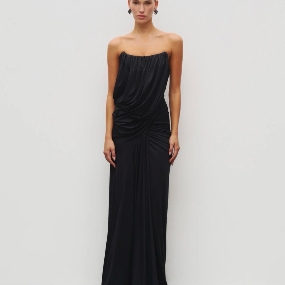 NWT - Heiress Beverly Hills Black Strapless Dress size M